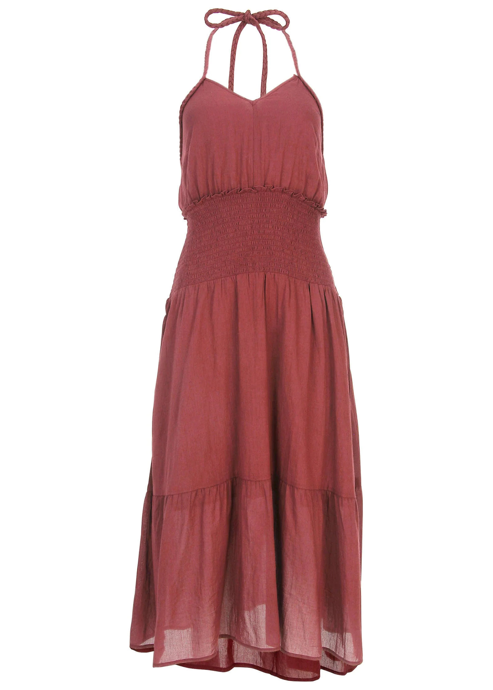 Halter Midi Dress - Auburn - Image 3