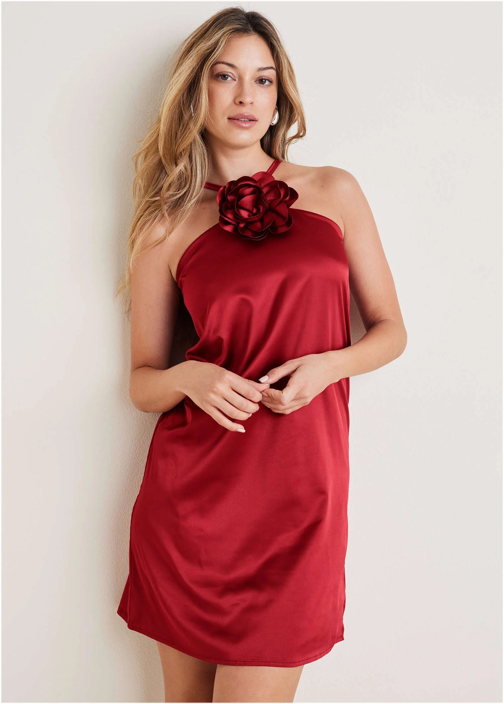 Rosette Halter Mini - Wine - Image 4