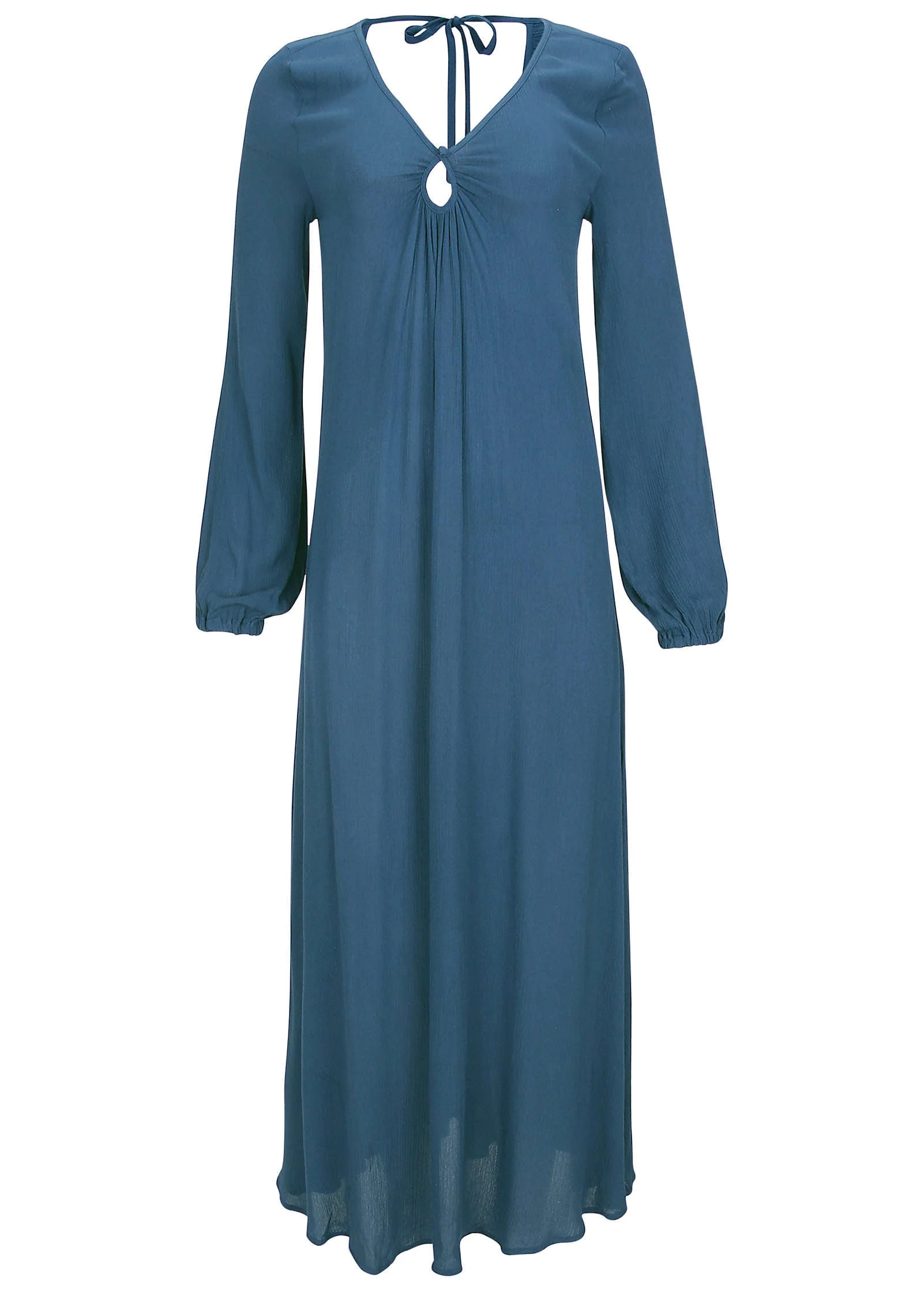 Keyhole Maxi Dress - Ensign Blue - Image 3