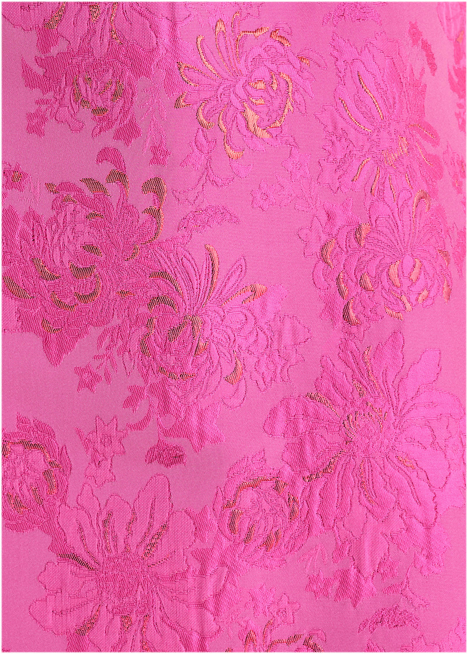 Jacquard A-Line Mini Dress - Pink Metallic - Image 3