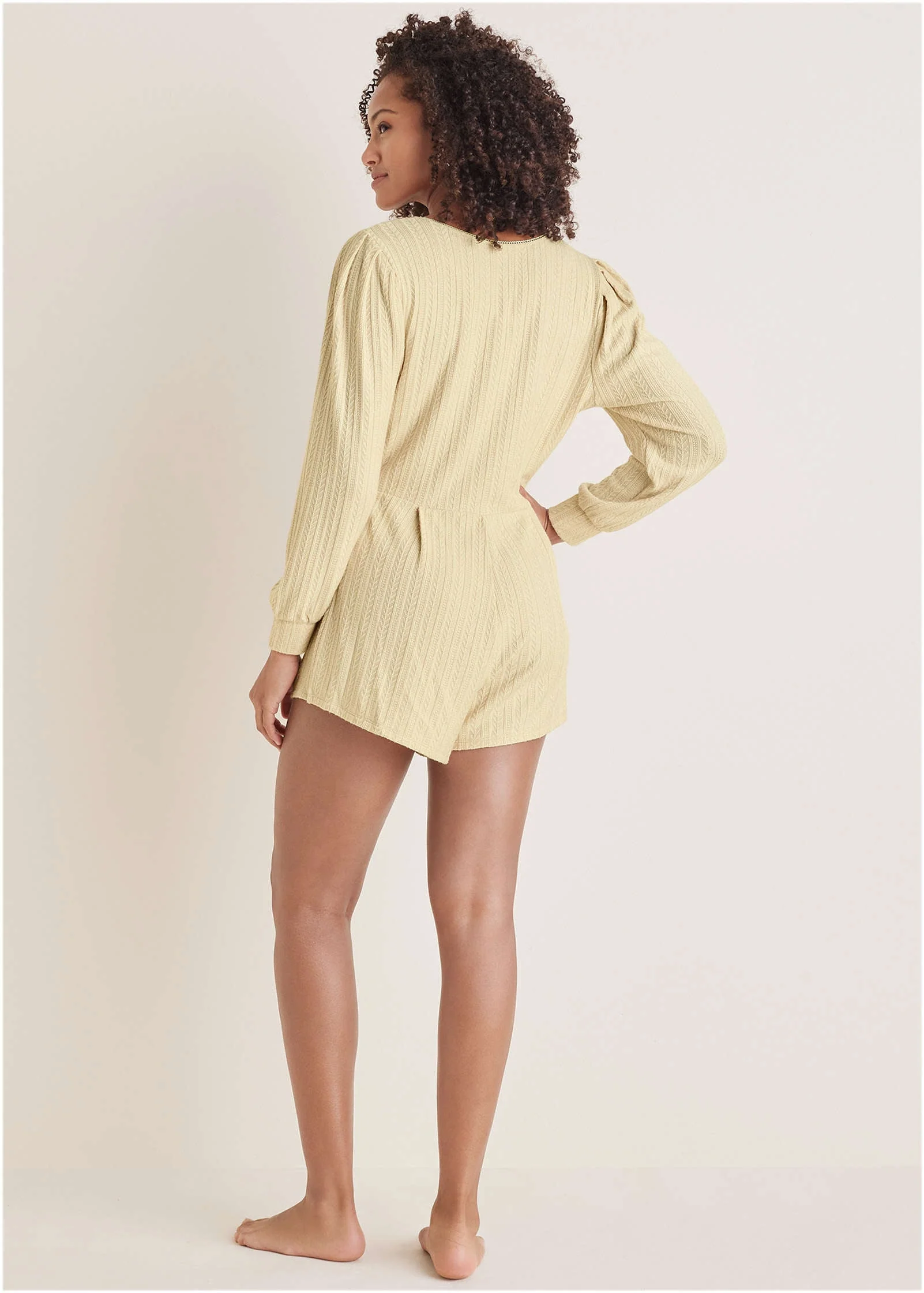 Brunch Knit Romper - Macadamia - Image 2