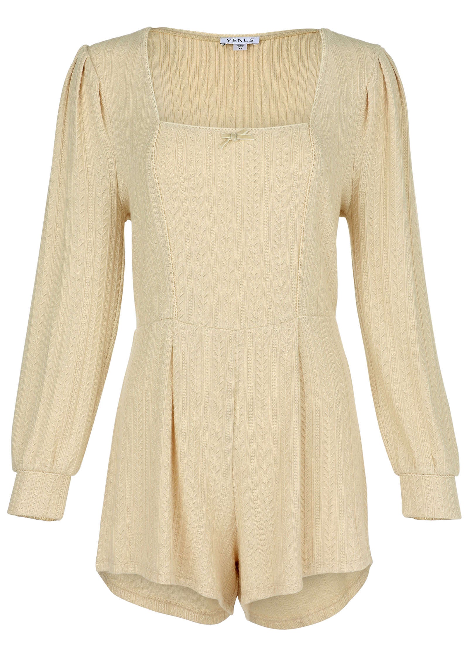 Brunch Knit Romper - Macadamia - Image 3