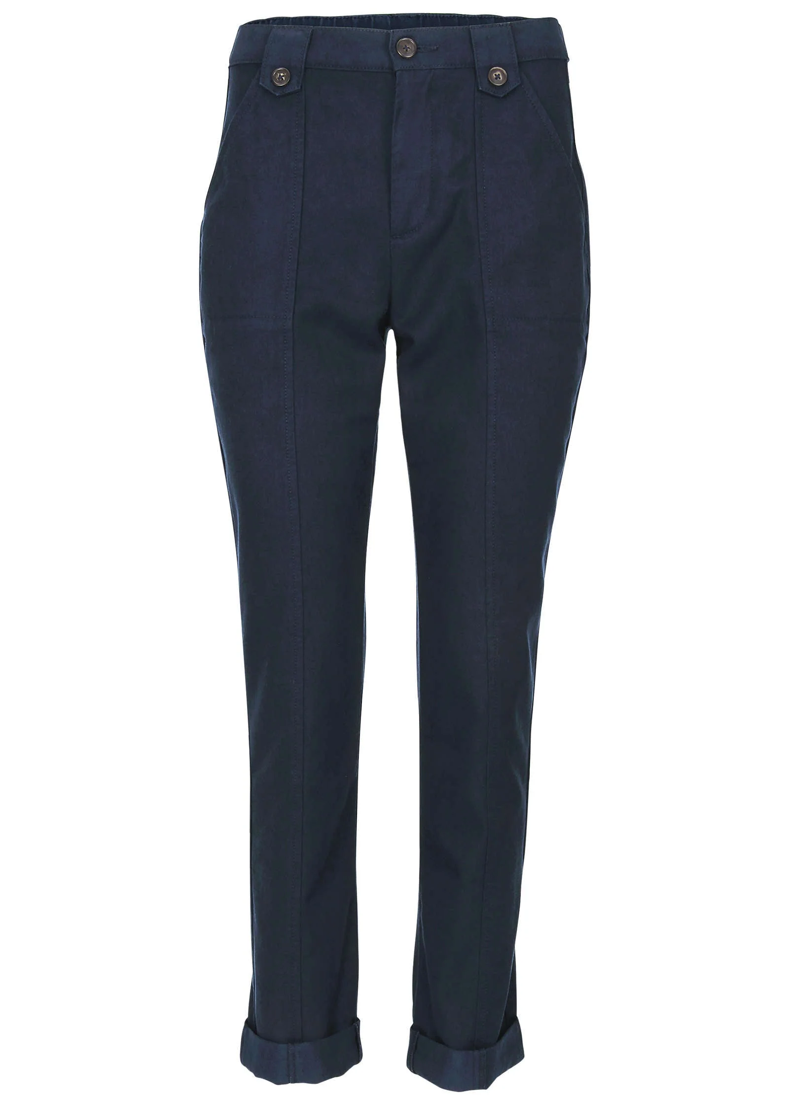 Rolled Hem Chino Pant - Navy - Image 6