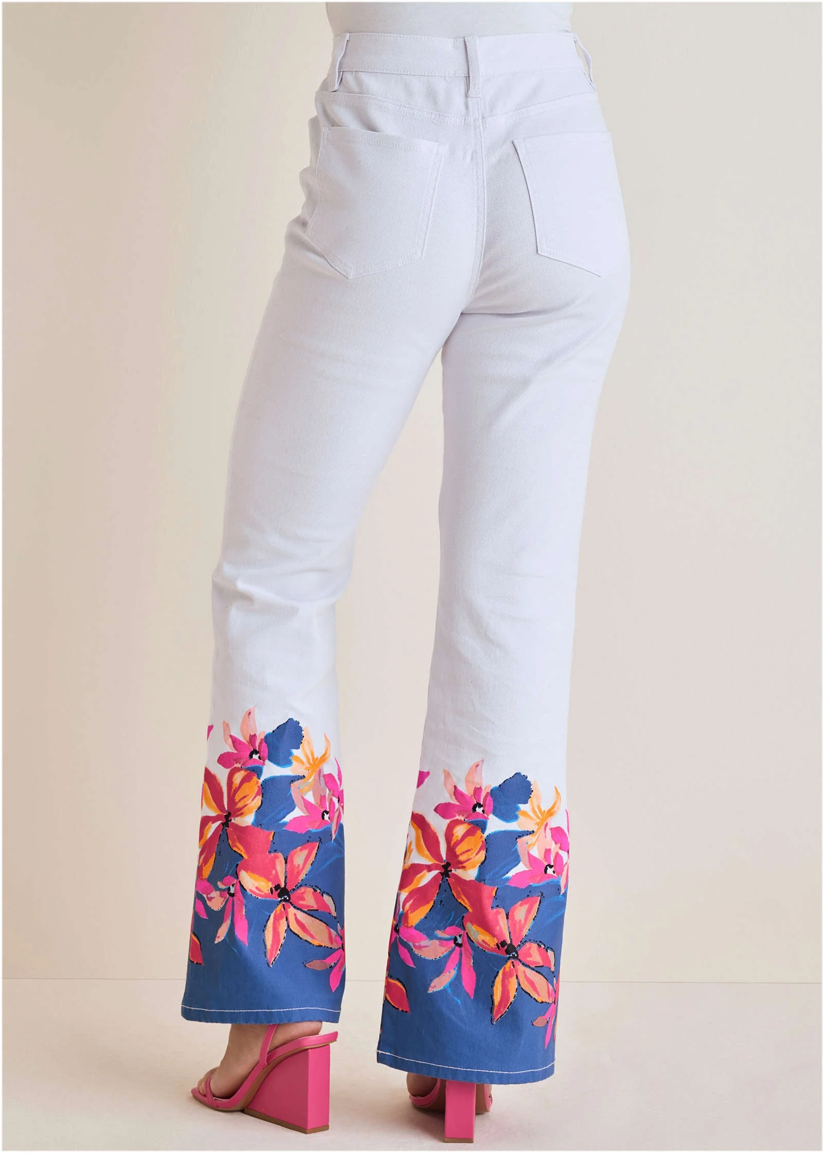 Flower Printed Modern Flare - Flower Wave - Image 3
