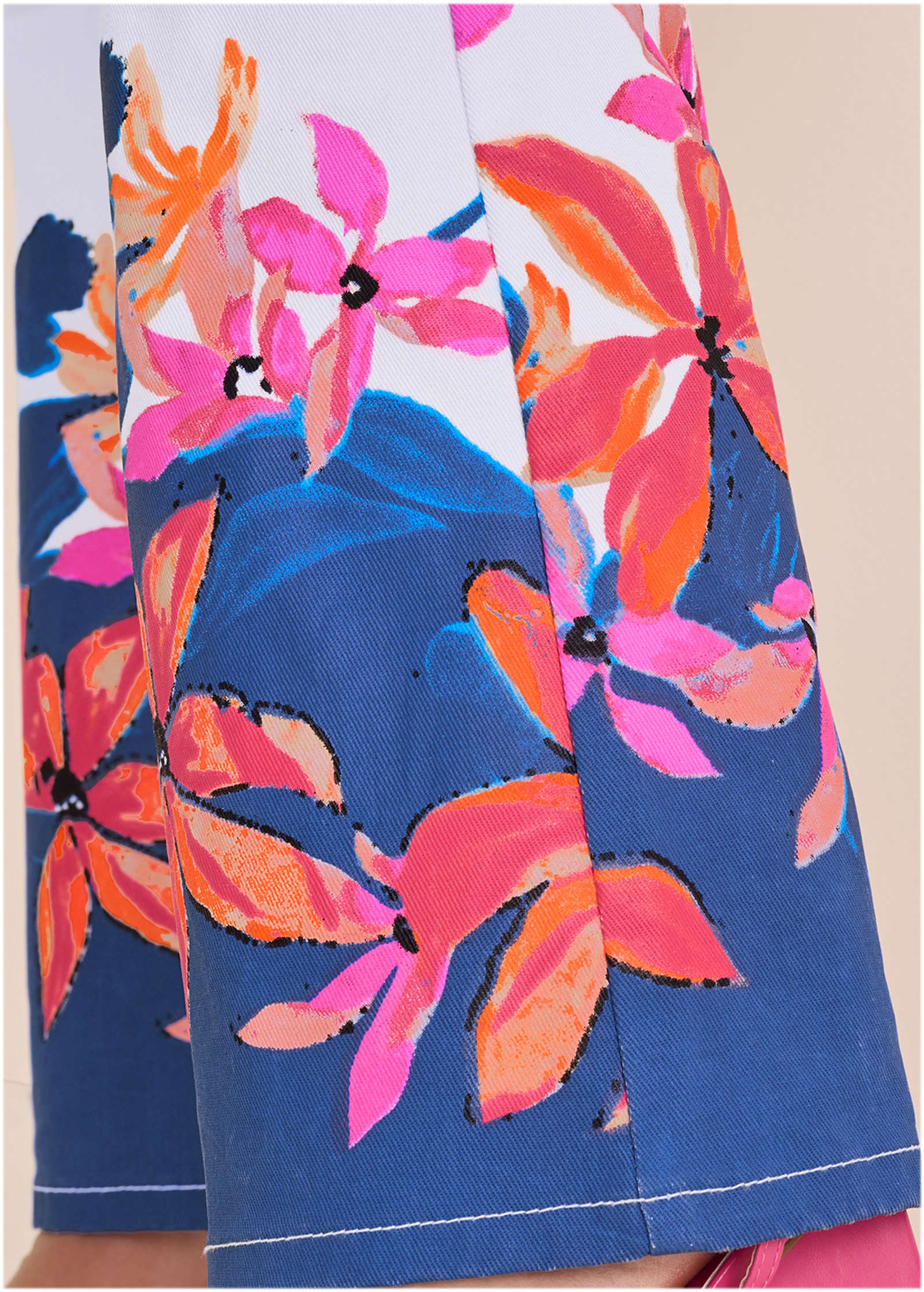Flower Printed Modern Flare - Flower Wave - Image 5