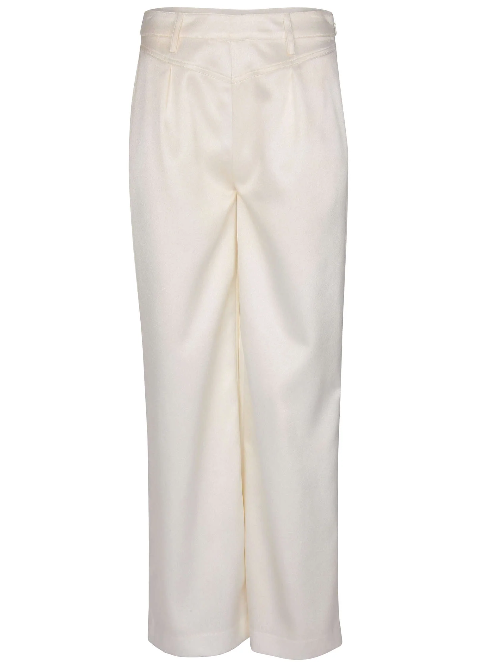 Shiny Satin Pant - Off White - Image 5