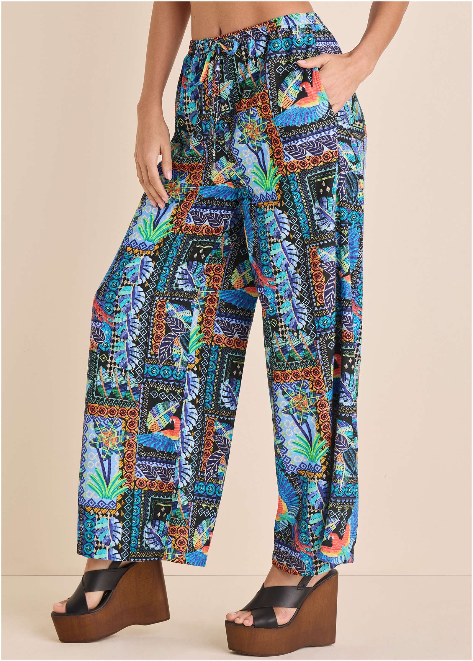 Linen Wide Leg Pant - Market Menagerie - Image 4