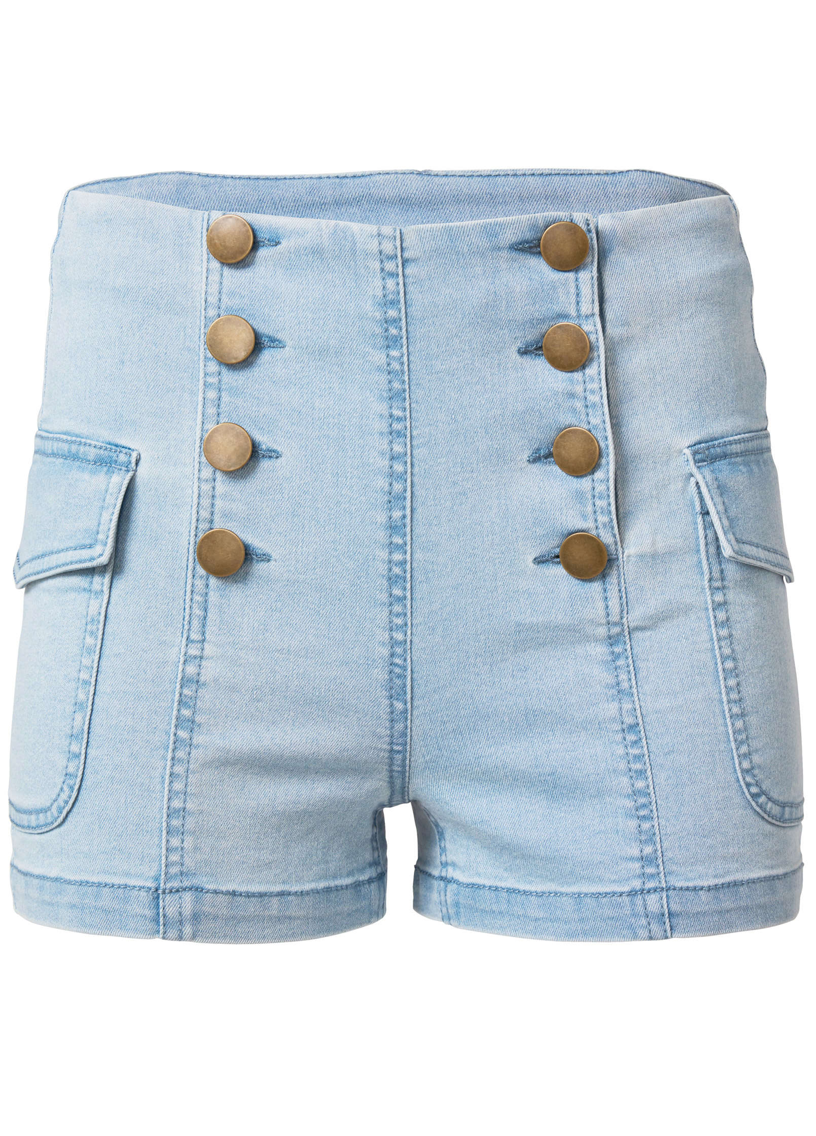 Cargo Sailor Shorts - Light Wash - Image 6