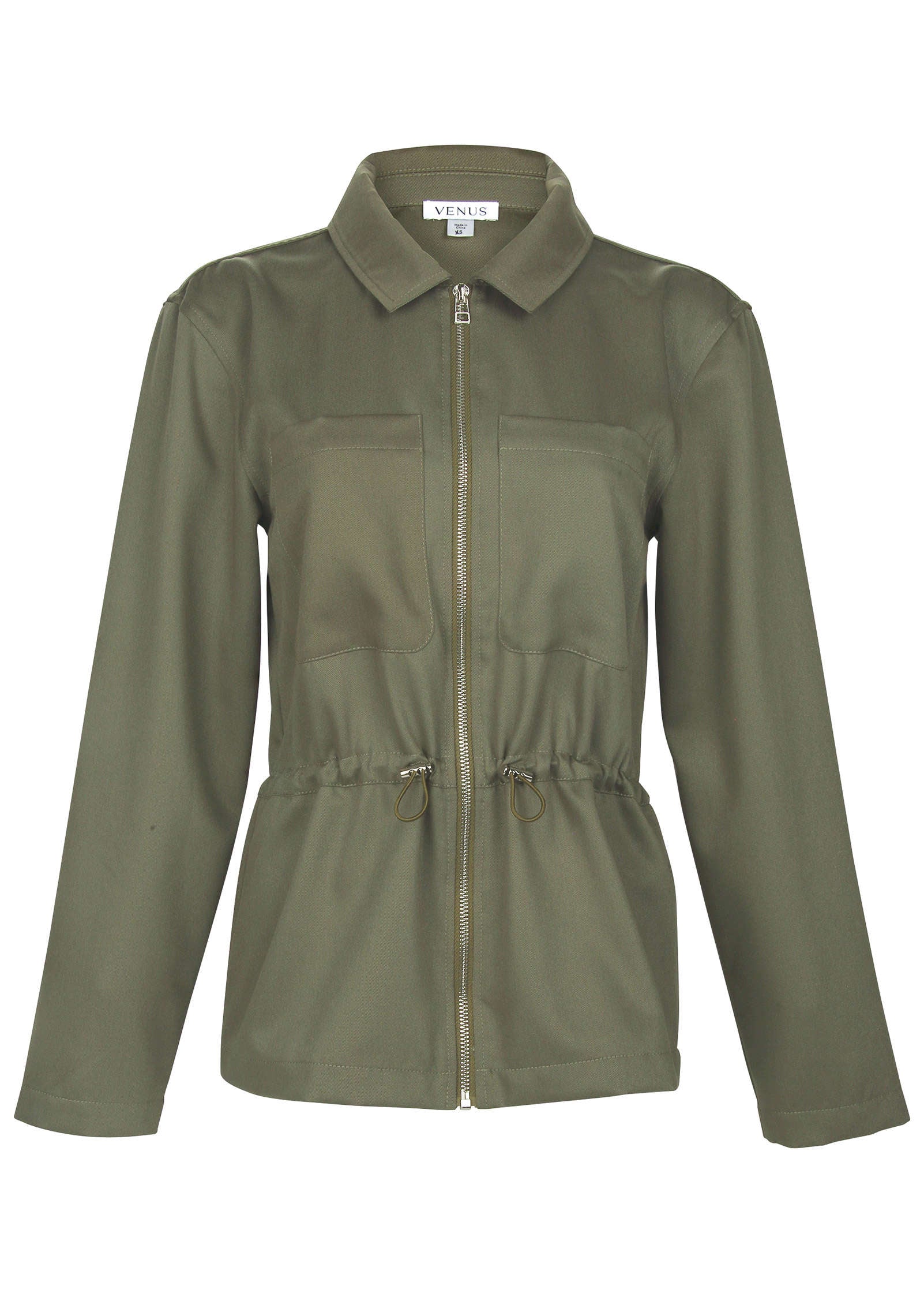 Twill Utility Jacket - Olive - Image 5