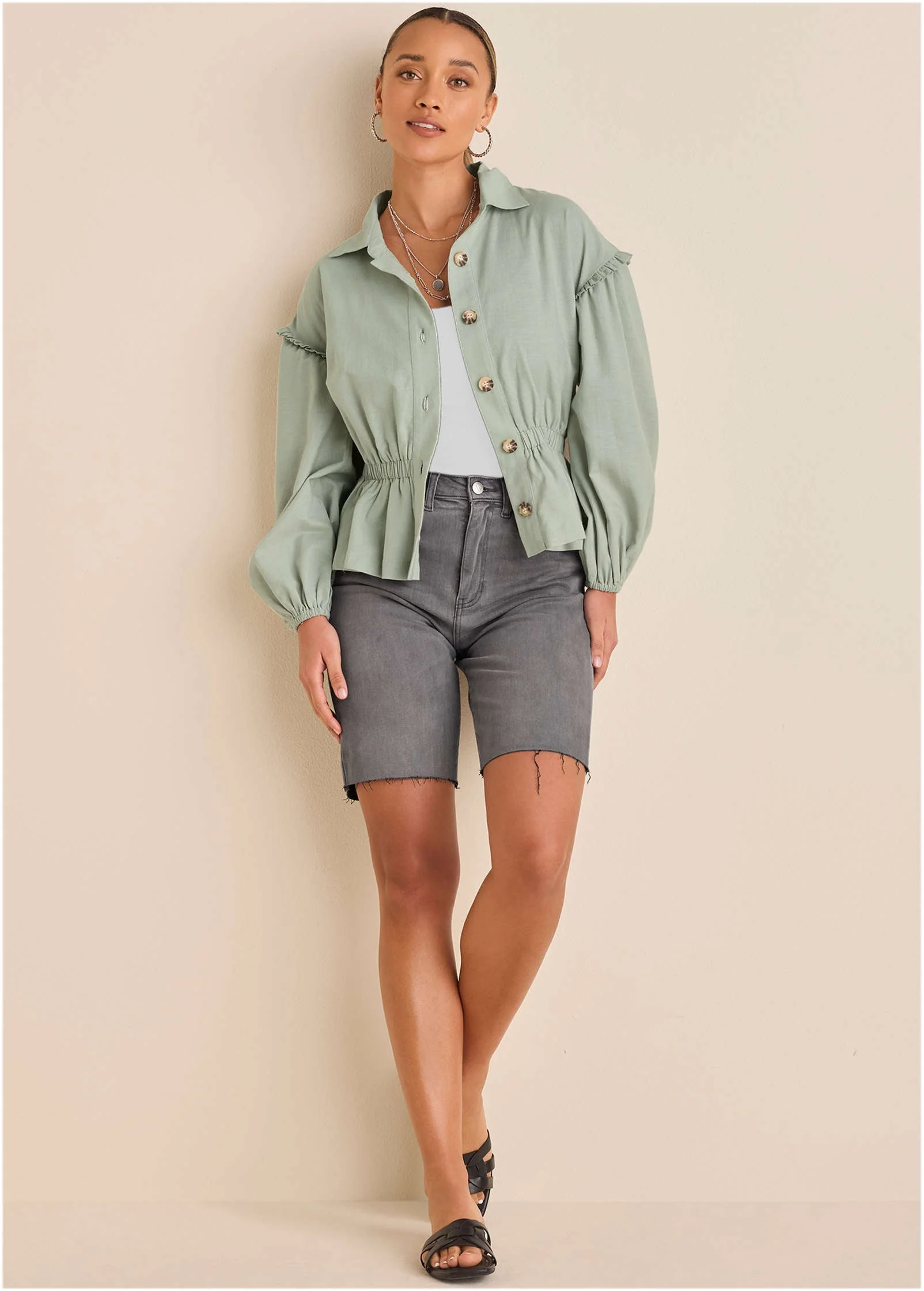 Linen Jacket - Storm Gray - Image 2