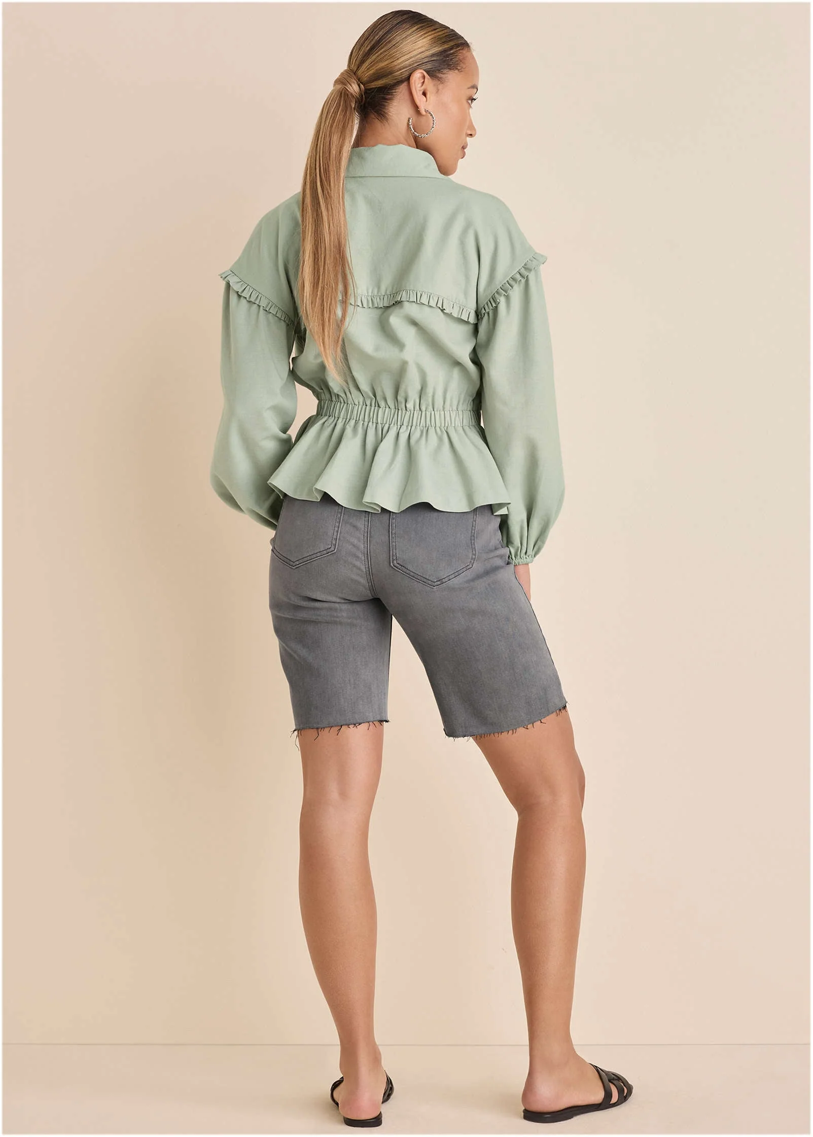 Linen Jacket - Storm Gray - Image 3