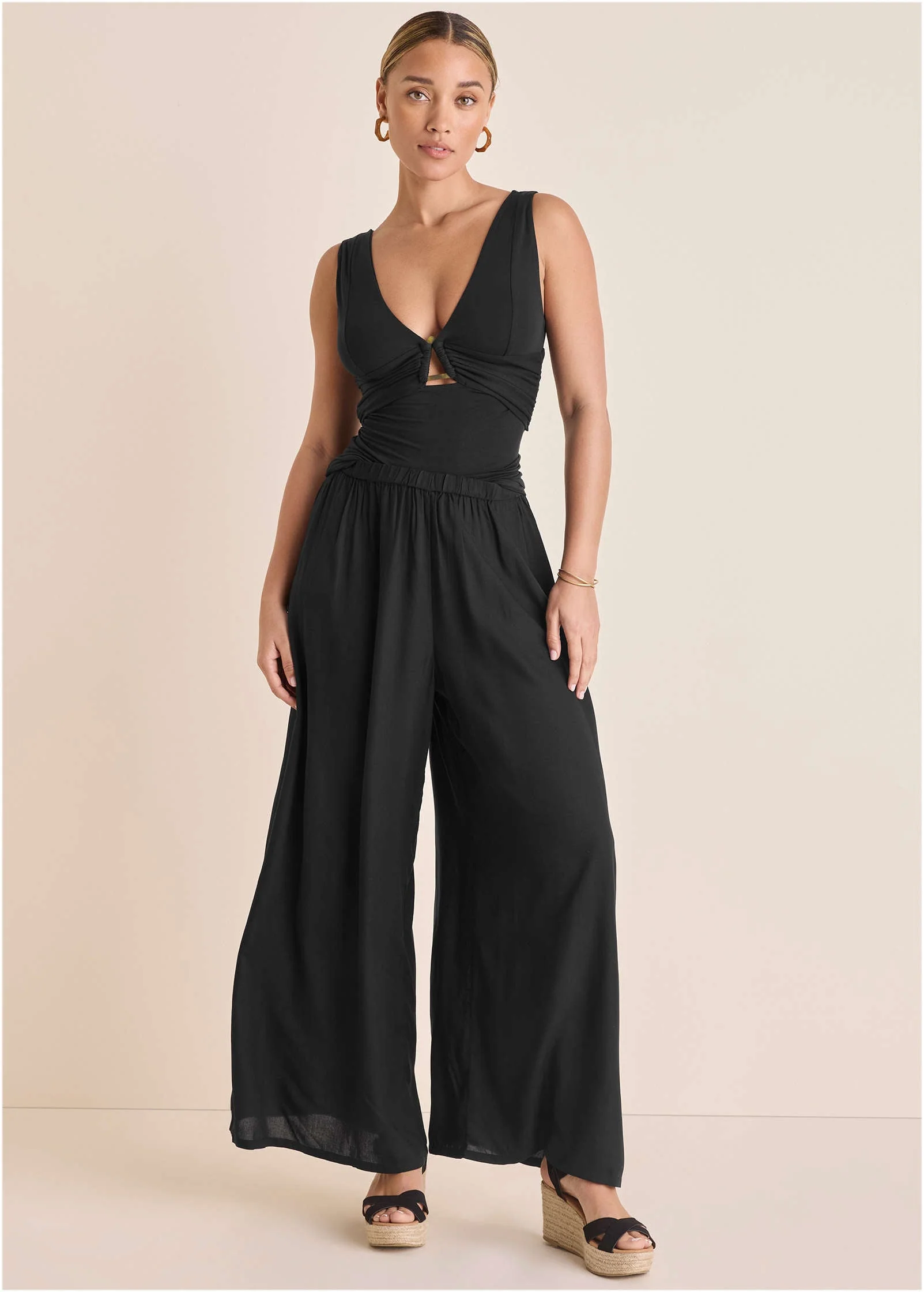 Cut-Out Tank  - Jet Black - Image 2