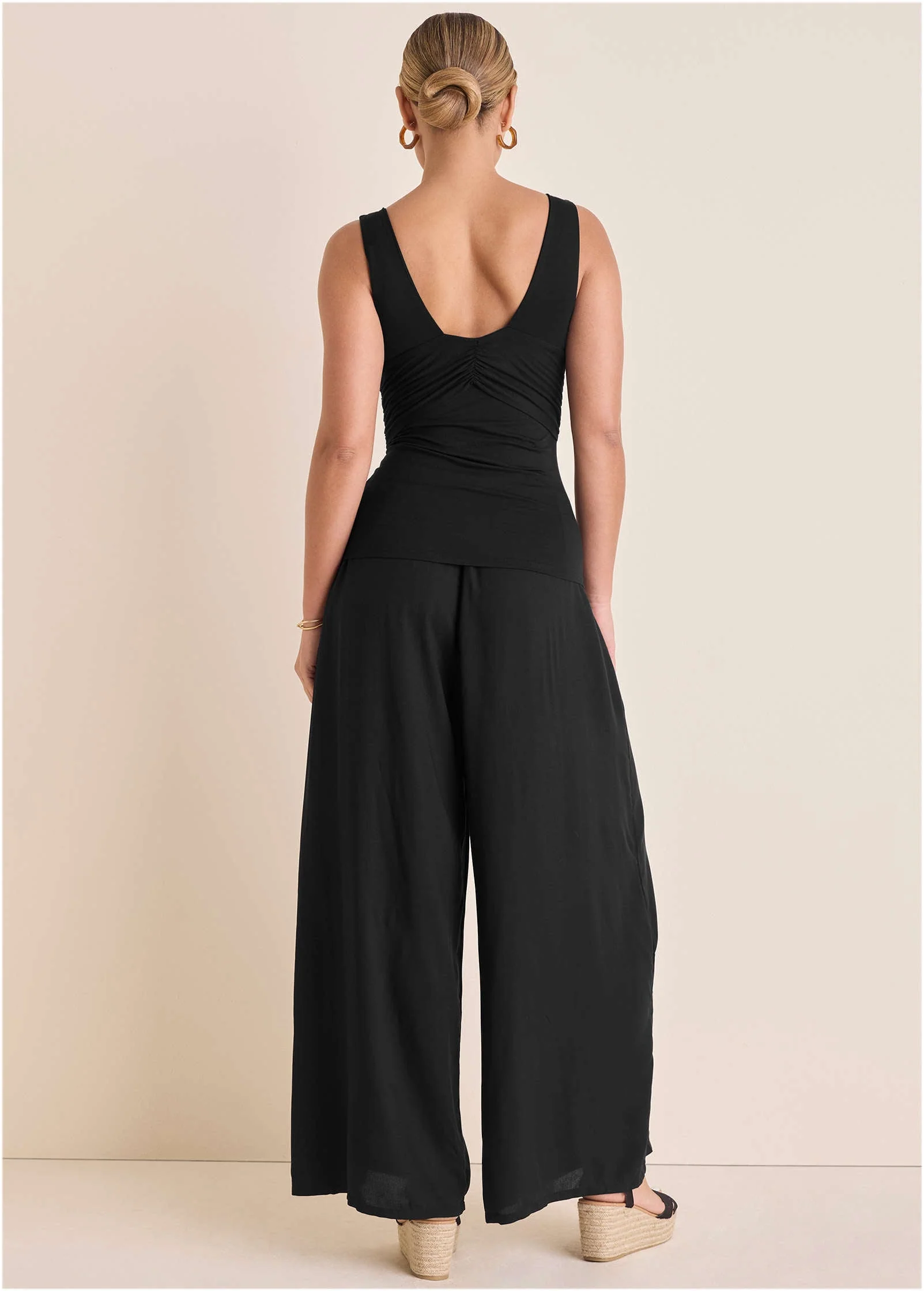 Cut-Out Tank  - Jet Black - Image 3