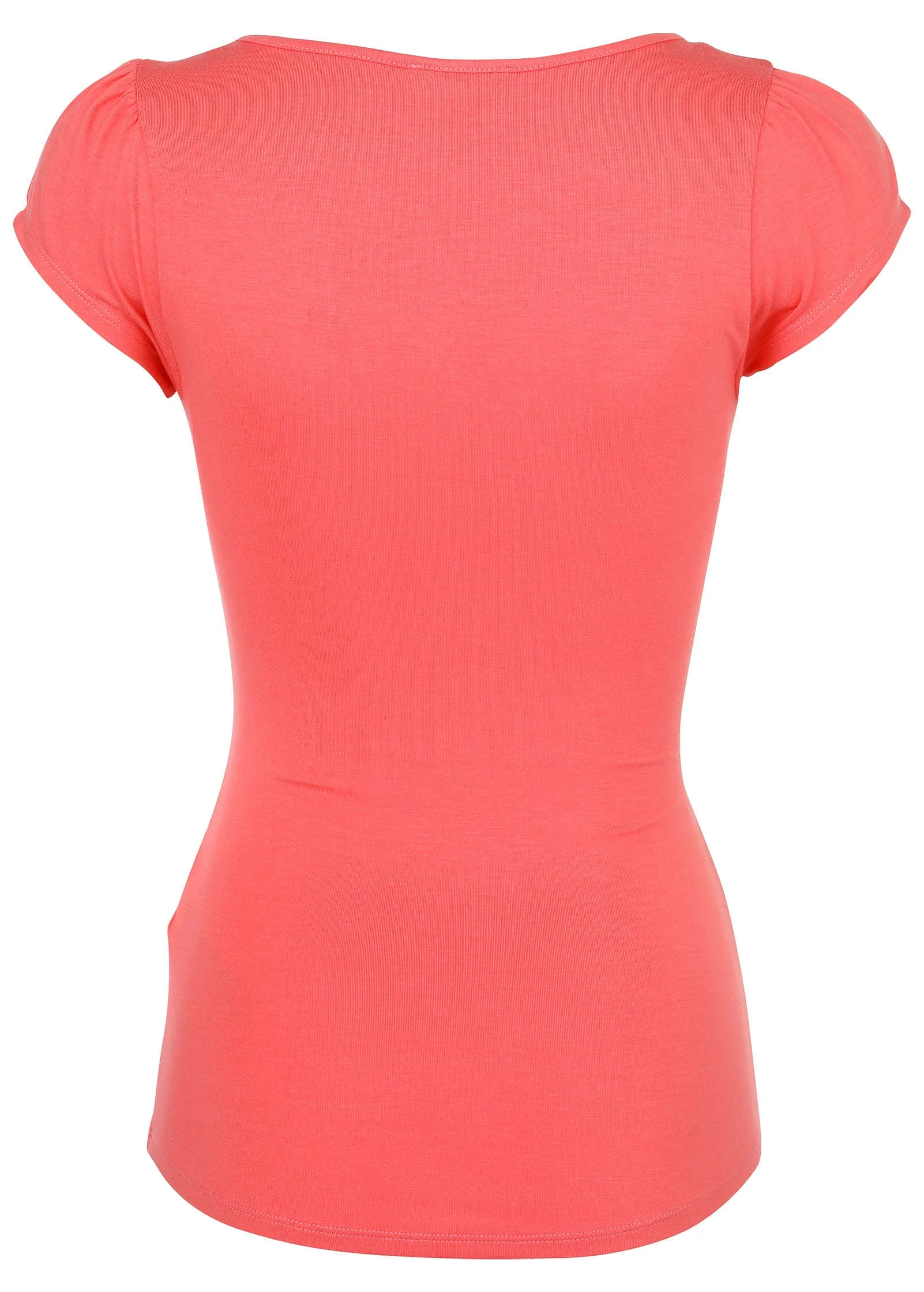 Square Neck Henley - Sugar Coral - Image 3