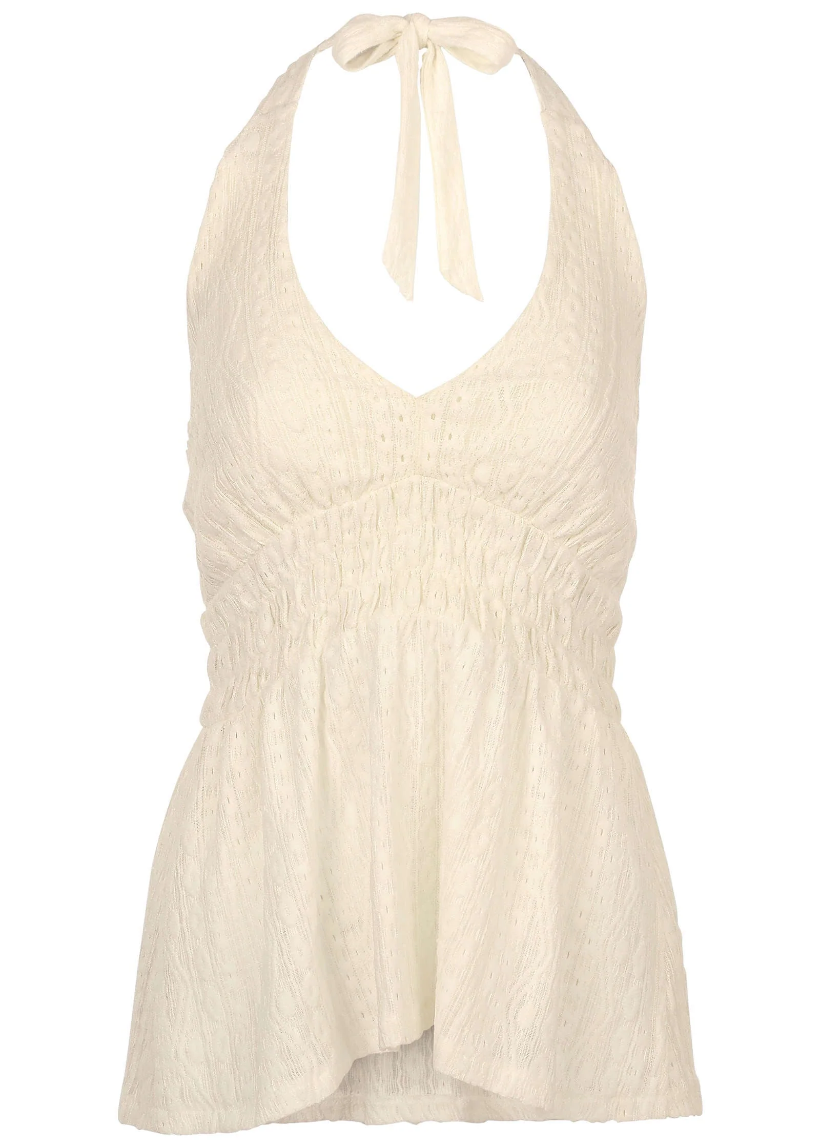 Bahama Knit Halter - Off White - Image 2