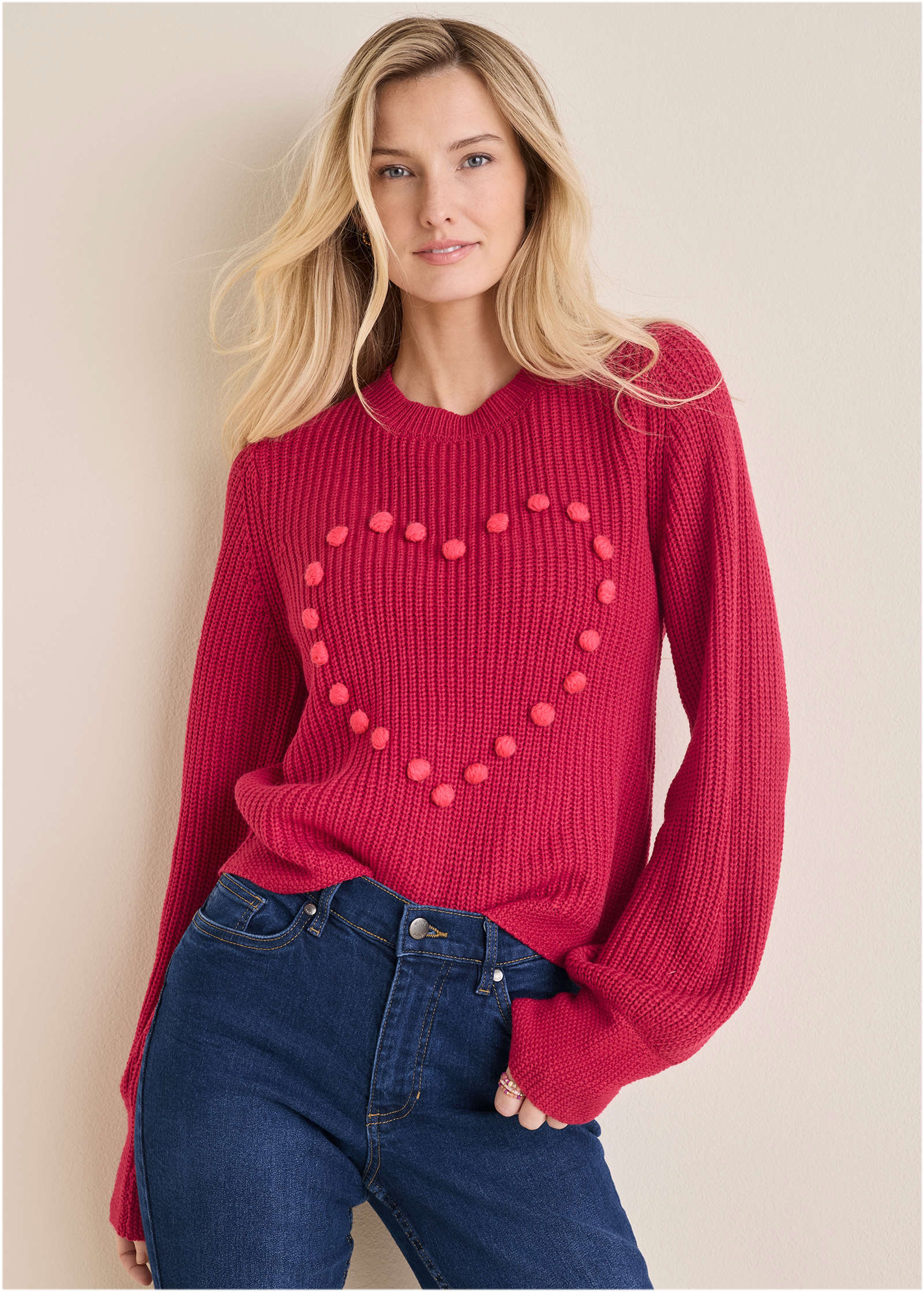 Heart Sweater - Granita