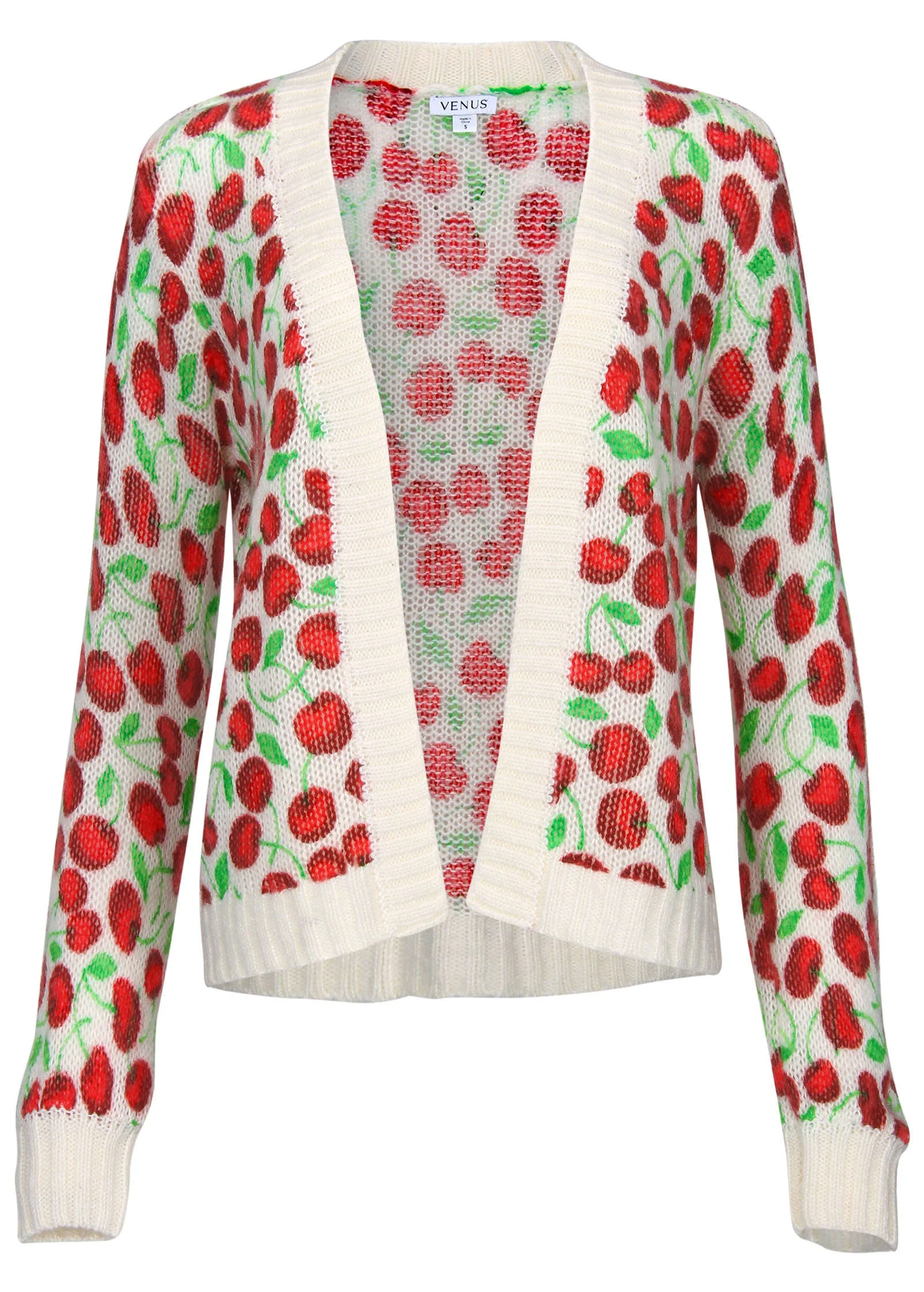 Cherry Print Cardigan - Wild Cherries All Over - Image 3