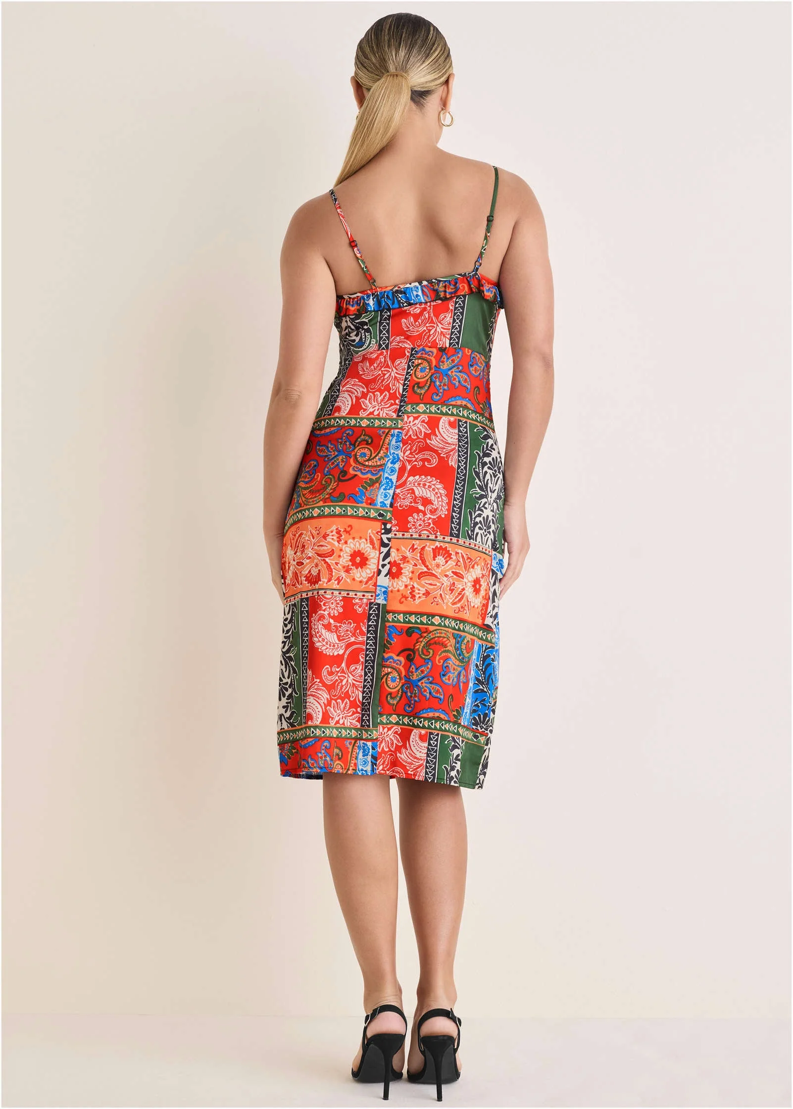 Stretch Charm Midi Dress - Tamarini Garden Tile - Image 3