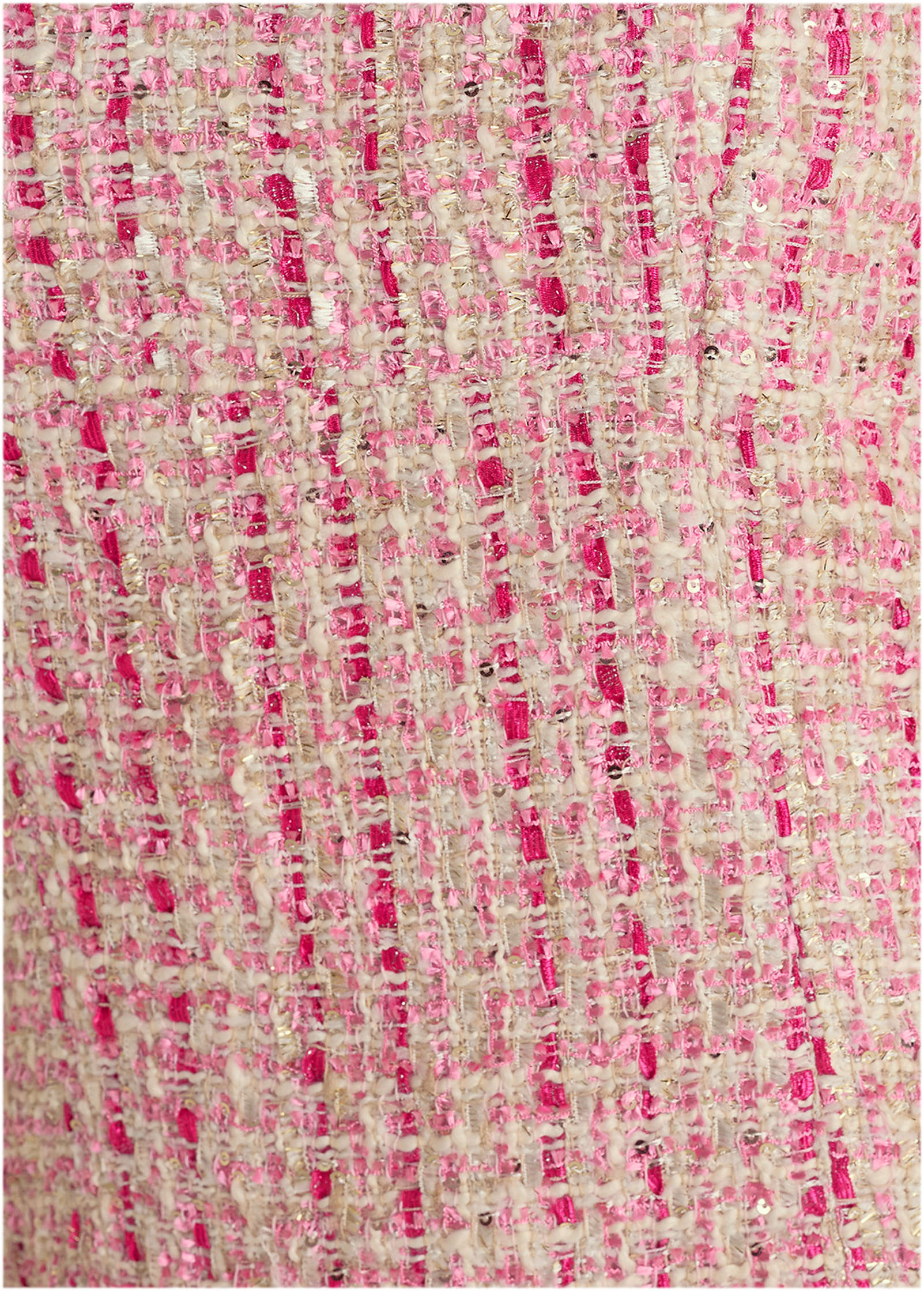 Sparkle Tweed Mini Dress - Pink Multi - Image 4