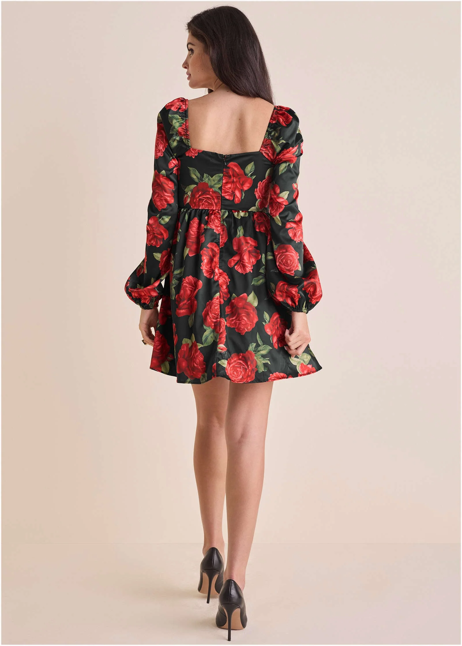 Corset Mini Dress - Antique Roses - Image 3