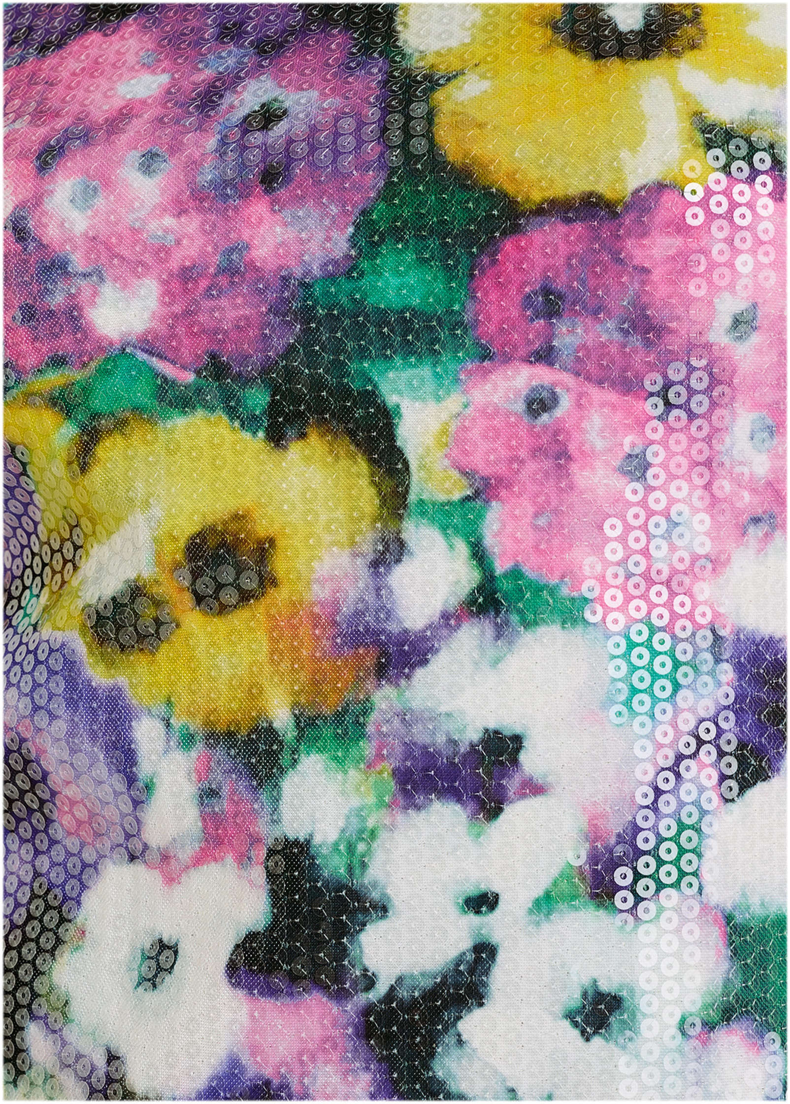 Floral Sequin Mini Dress - Monet's Garden - Image 4
