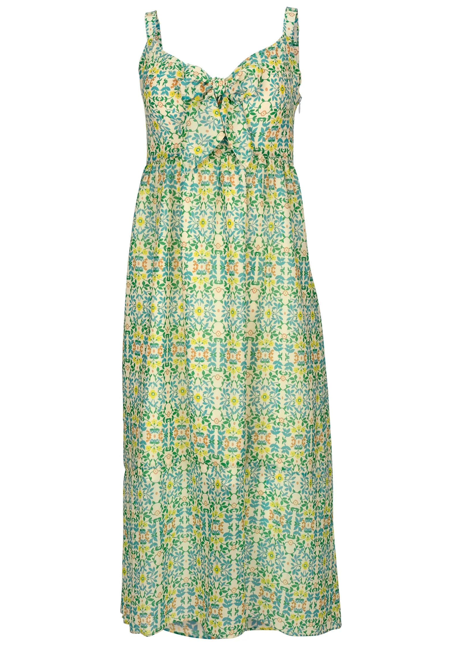 Bow Detail Maxi Dress - Balanced Floral Tile - Image 2