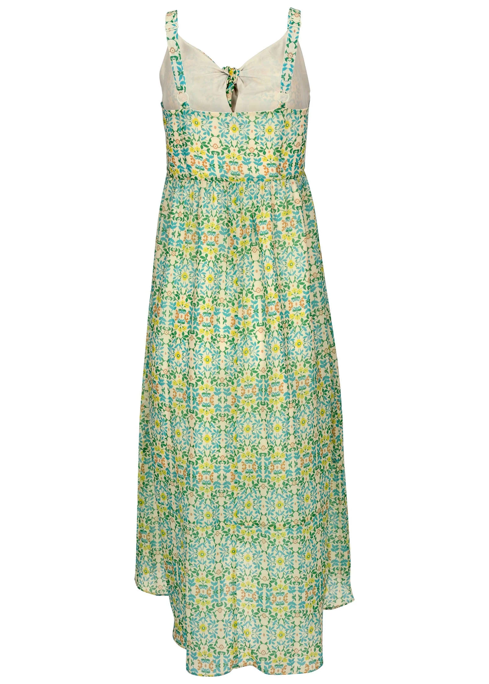Bow Detail Maxi Dress - Balanced Floral Tile - Image 3