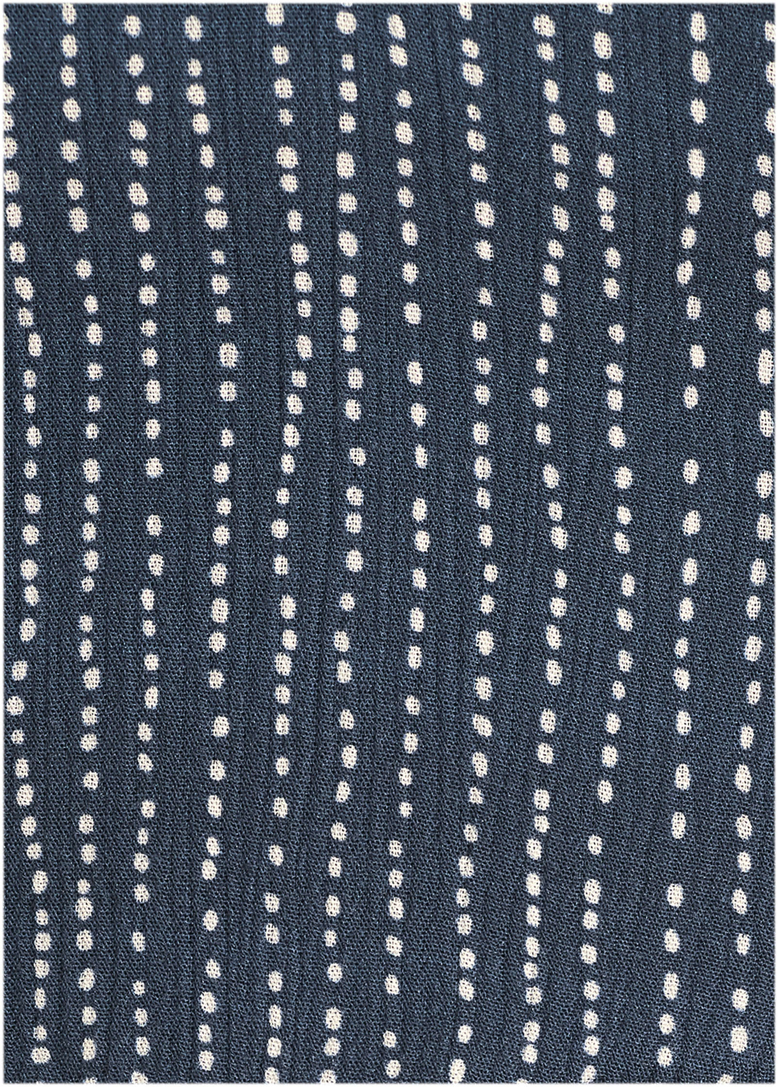 Halter High-Low Dress - Navy Dot Stripe - Image 3