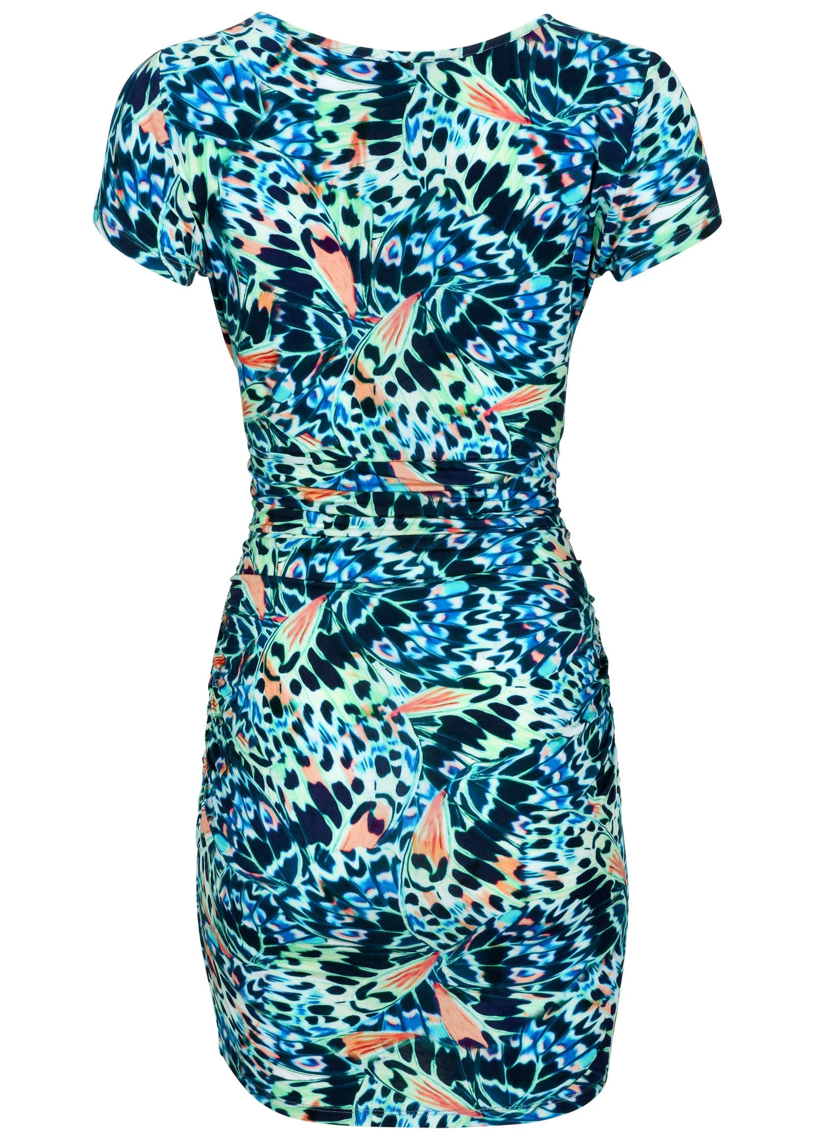 V-Neck Mini Dress - Parisian Monarch - Image 3